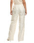 Ted Baker Wide Leg Jacquard Trouser Women's White 3