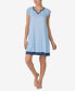 ფოტო #1 პროდუქტის Women's Sleeve Chemise Short Gown