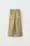 Ramie blend trousers with pockets