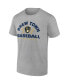 ფოტო #3 პროდუქტის Men's Heathered Gray Milwaukee Brewers Iconic Go for Two T-shirt