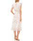 Фото #1 товара Women's Smocked Waist Flutter Sleeve Midi Dress