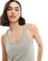 Miss Selfridge light weight marl vest top in sage