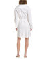 Vince Tie-Back Linen-Blend Mini Dress Women's