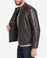 ფოტო #4 პროდუქტის Men's Leather Moto Jacket, Created for Macy's