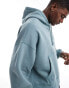 Abercrombie & Fitch cropped vintage blank hoodie in grey blue