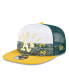 Фото #1 товара Men's White/Gold Oakland Athletics Team Foam Front A-Frame Trucker 9FIFTY Snapback Hat