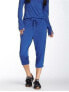 Фото #1 товара Caelum Womens "Janna" Blue Cropped Drawstring Tapered Pants Size X-Small