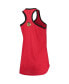 ფოტო #4 პროდუქტის Women's Red Chicago Blackhawks Showdown Slub Racerback Tank Top