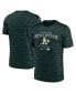 ფოტო #1 პროდუქტის Men's Green Oakland Athletics Authentic Collection Velocity Practice Performance T-shirt