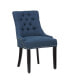 Upholstered Wingback Button Tufted Dining Chair Set of 2