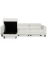 Silvanah 3-Pc. Leather Sectional with Storage Chaise and 2 Power Recliner, Created for Macy's