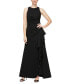 Women's Ruched Ruffled Gown