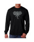 Фото #1 товара Men's Word Art Long Sleeve T-Shirt- Elephant Tusks