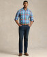 Фото #4 товара Men's Big & Tall Plaid Cotton Oxford Shirt