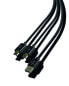 Steelplay JVAPS400040 - 3 m - USB A - 2 x Micro-USB B - USB 2.0 - Black