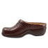 Фото #4 товара Softwalk Amber S2218-210 Womens Brown Extra Wide Leather Clog Sandals Shoes 11