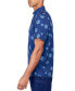 Men's Regular-Fit Non-Iron Performance Stretch Floral Circle-Print Button-Down Shirt