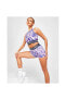 Фото #1 товара Леггинсы Nike Dri-fit Women's Mid-rise All-over Print (dq5573-430) Кадин Pro Тайт