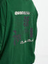 Quiksilver oversized long sleeve t-shirt in green Mittelgrün, S - фото #7