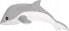 Фото #1 товара LeanToys Maskotka Pluszowy Delfin Szary 30 cm