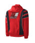 Men's Red, Black 23XI Racing Impact Half-Snap Pullover Jacket