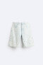 Фото #7 товара Джинсовые джорты с разрезами ZARA