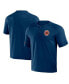 ფოტო #1 პროდუქტის Men's NFL x Darius Rucker Collection by Navy Chicago Bears Washed Raglan Henley T-shirt