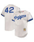 Фото #1 товара Men's Jackie Robinson Gray Brooklyn Dodgers Cooperstown Collection Authentic Jersey