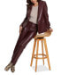 Women's Kelly Faux-Leather Straight-Leg Pants