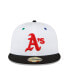 Фото #2 товара Men's White, Black Oakland Athletics 1973 World Series Primary Eye 59FIFTY Fitted Hat