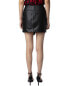 Фото #2 товара Zadig & Voltaire Junko Cuir Biker Leather Skirt Women's