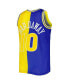 Men's Tim Hardaway Royal, Gold Golden State Warriors Hardwood Classics 1990-91 Split Swingman Jersey