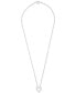 Фото #3 товара Macy's diamond Heart 18" Pendant Necklace (1/10 ct. t.w.) in Sterling Silver