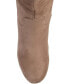 Сапоги высокие JOURNEE Collection женские Haze Wide Calf Boots Серо-коричневый, 11M - фото #4