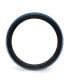ფოტო #2 პროდუქტის Black Fiber Blue IP-plated Stainless Steel 8mm Band Ring