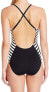 La Blanca 262021 Women's High Neck Front Keyhole One Piece Swimsuit Size 4