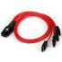 Фото #2 товара StarTech.com 50cm SFF-8087 to 4x SATA - Internal Mini SAS to SATA Reverse Cable - 0.5 m - 1 x SFF-8087 - 4 x SATA - Male/Female - Black - Red - 100 g