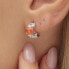 Timeless silver single earrings Fancy Vitamin Orange FVO08