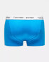 Фото #6 товара Calvin Klein low rise cotton stretch trunks 3 pack in multi