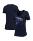 Women's Navy Tennessee Titans Ink Dye Sideline V-Neck T-shirt Синий, M - фото #1