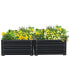 Фото #2 товара Set of 2 Elevated Wall Garden Bed, Planter Boxes for Vegetables