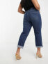 Фото #1 товара Simply Be straight leg jeans in mid blue wash