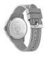 Men's Watch 3 Hand Date Quartz Fearless Gray Silicone Strap Watch 43mm