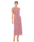 Фото #1 товара Women's Geometric Patterned Sequin Midi Dress