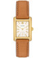 ფოტო #1 პროდუქტის Women's The Eleanor Luggage Leather Strap Watch 25mm