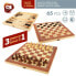 Фото #6 товара Игровая доска для шахмат и шашек Colorbaby нарды Деревянный (6 штук)
