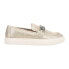 Фото #1 товара Corkys Chain Reaction Metallic Slip On Womens Gold Sneakers Casual Shoes 51-008