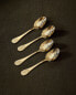 Box of 4 decorative engraved teaspoons