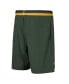 Men's Green Green Bay Packers Cool Down Tri-Color Elastic Training Shorts