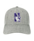 Men's Heather Gray, White Northwestern Wildcats The Champ Trucker Snapback Hat